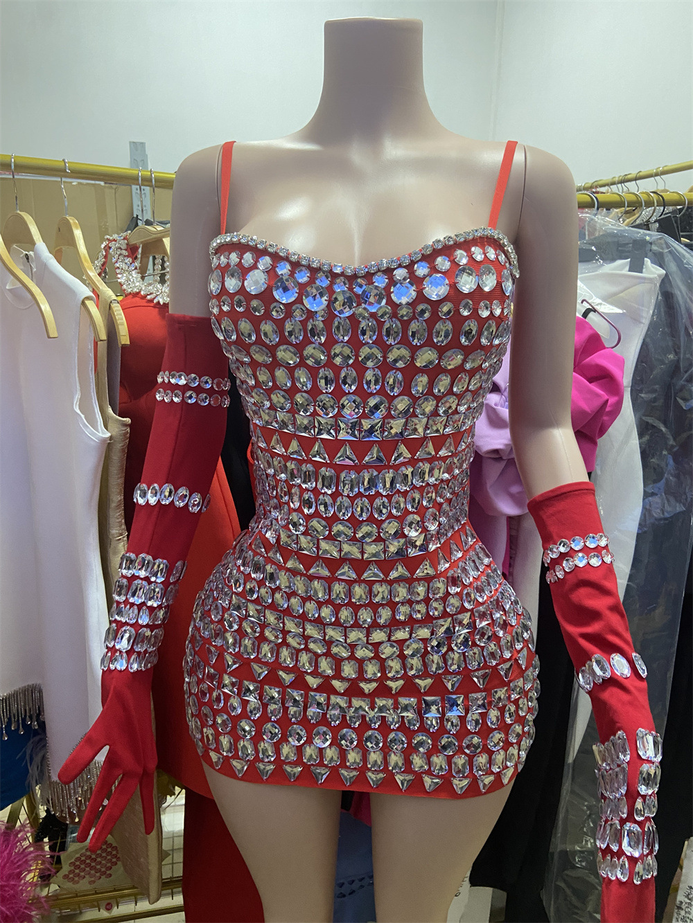 Diamond Jumpsuit Party Dresses Manufacture (9)