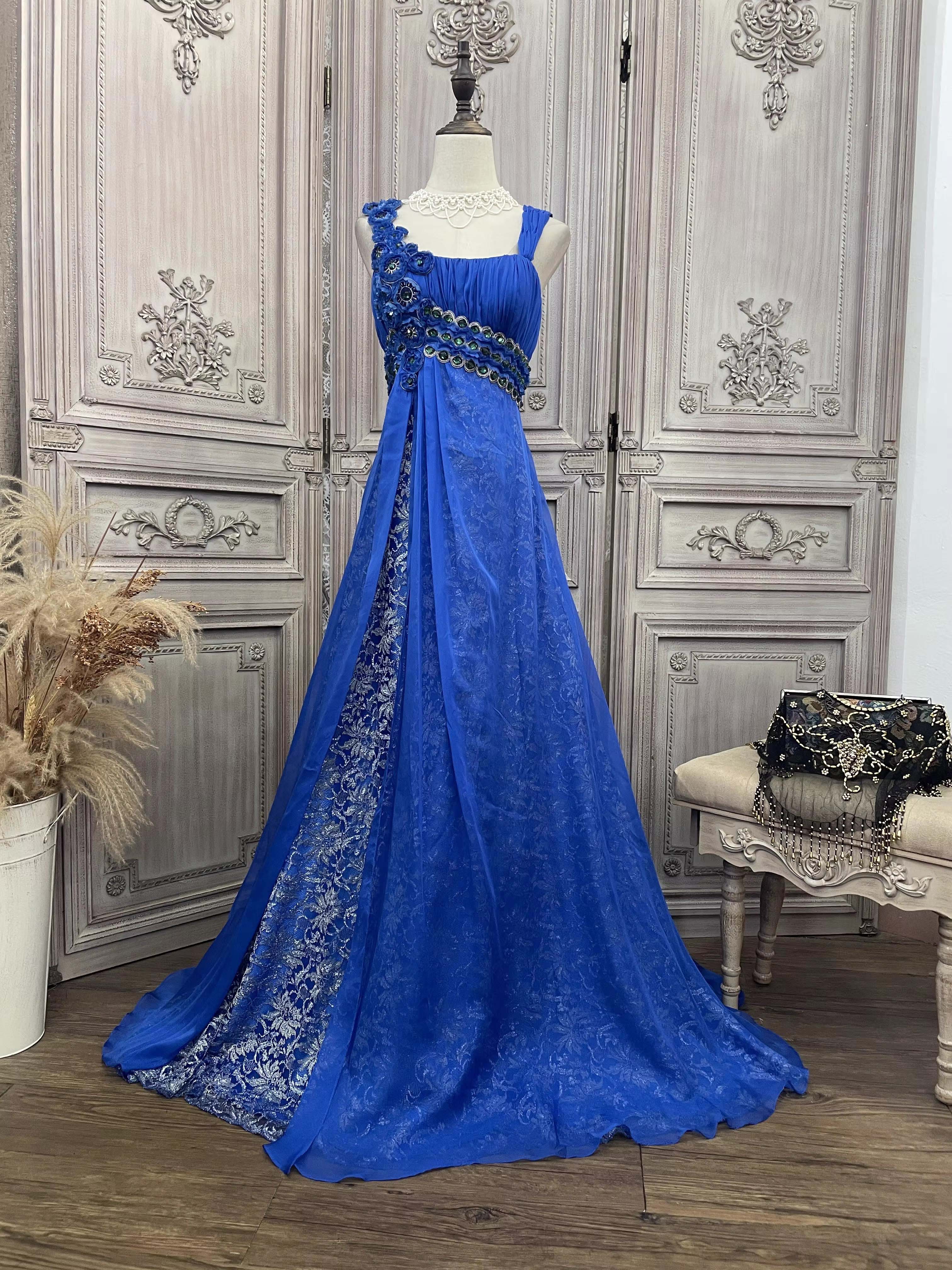Embroidery Long Famous Elegant Dress Ladies Factory (3)