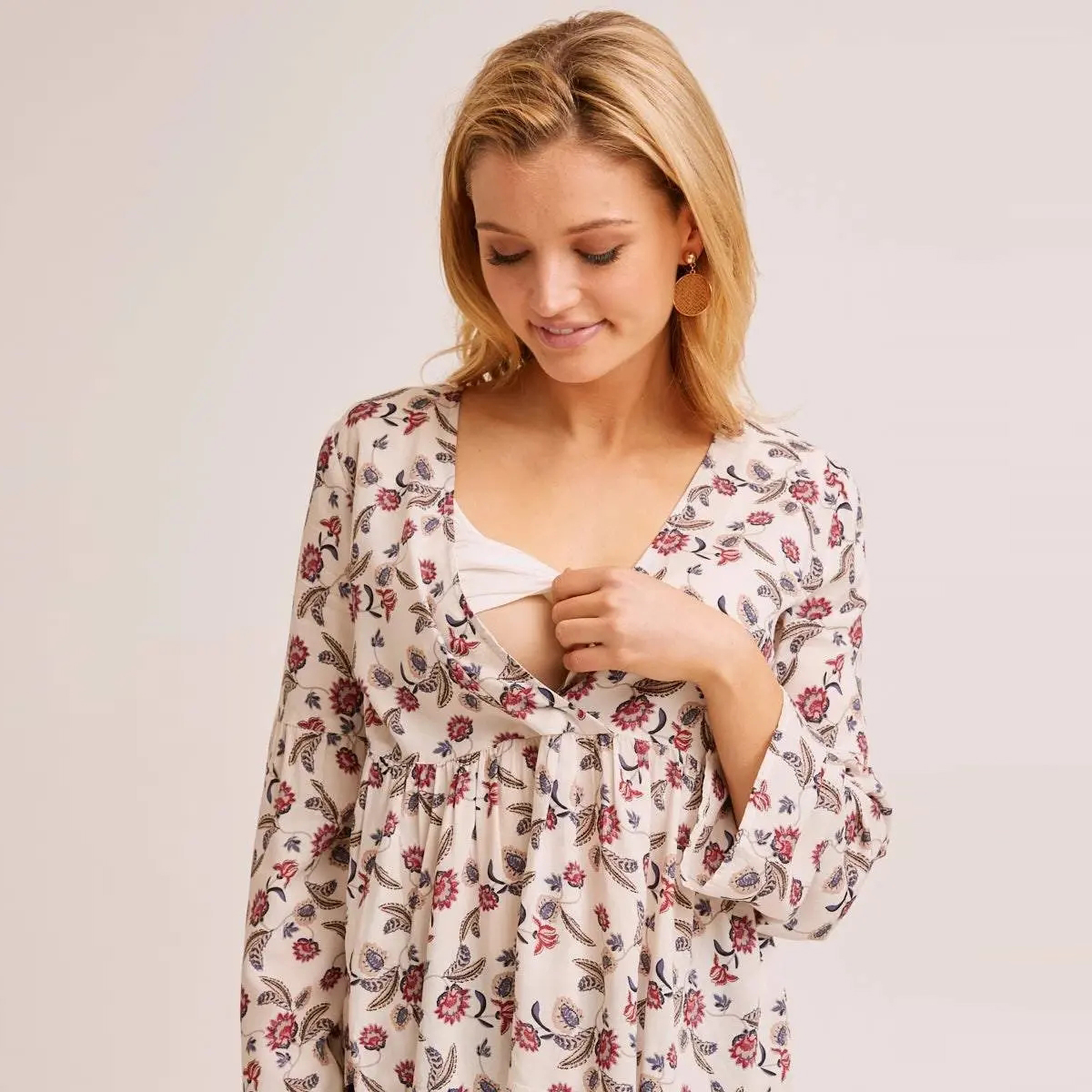 Floral Print Maternity Top For Ladies (1)