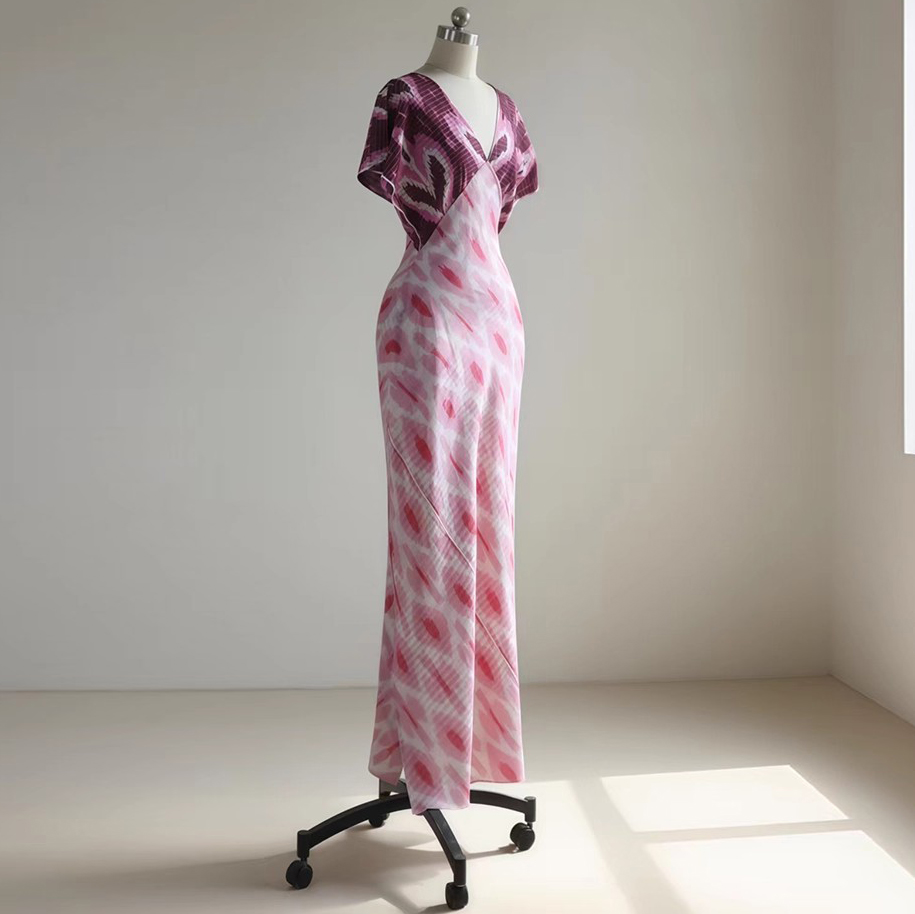 Handmade Tie-Dye + Handwoven Cotton Dress (4)