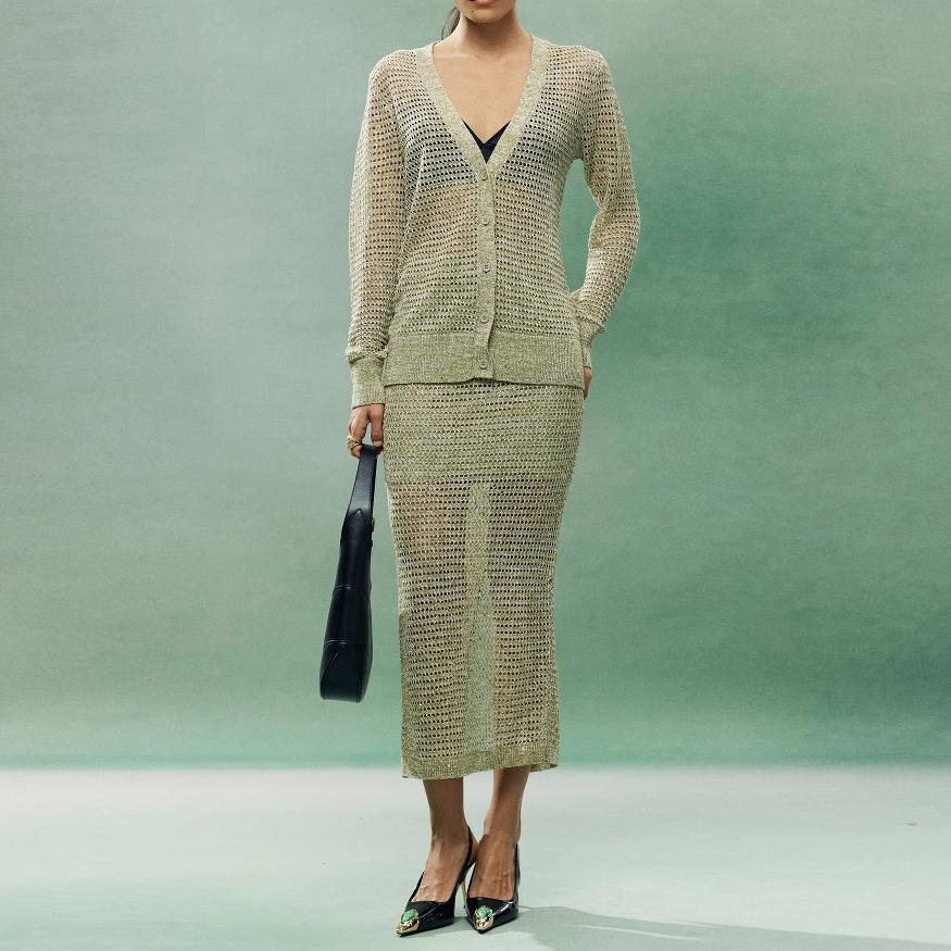 Knit Hand Crochet Cutout Dress Manufacturer (8)