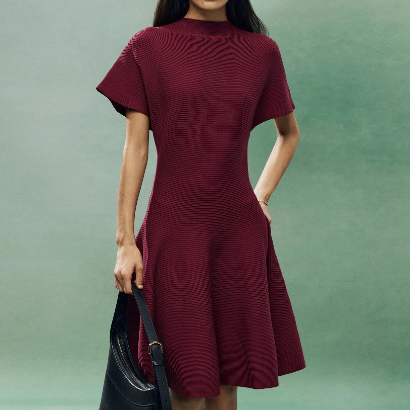 Knit High-end A-line Skirt Manufacturer (5)
