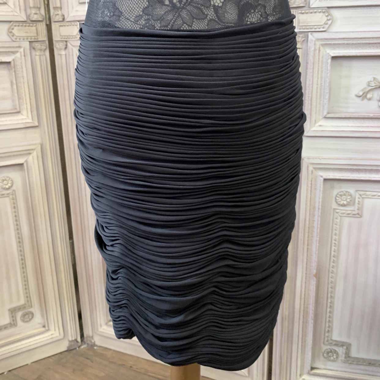 Knitted Mesh Panel Embellished Beaded Dress (1)