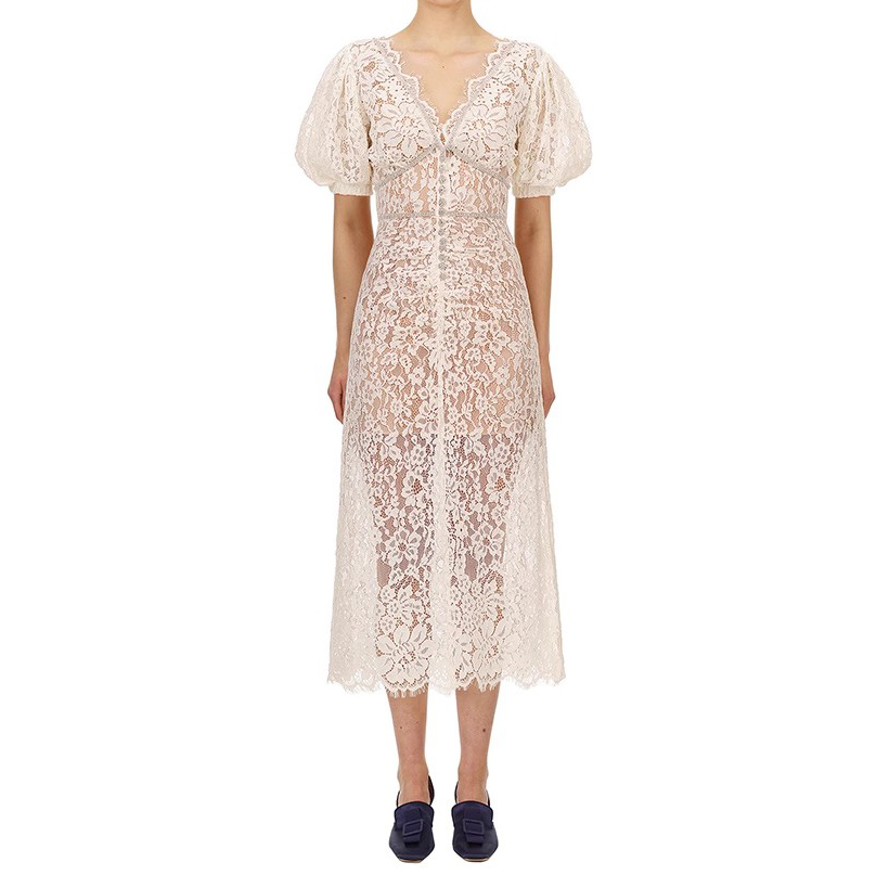 Lace Elegant Midi Casual Dress Manufacture (3)