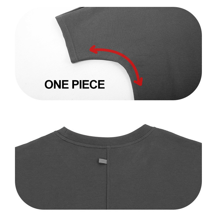 Losvallend oversized T-shirt met ronde hals en korte mouwen voor heren (5)