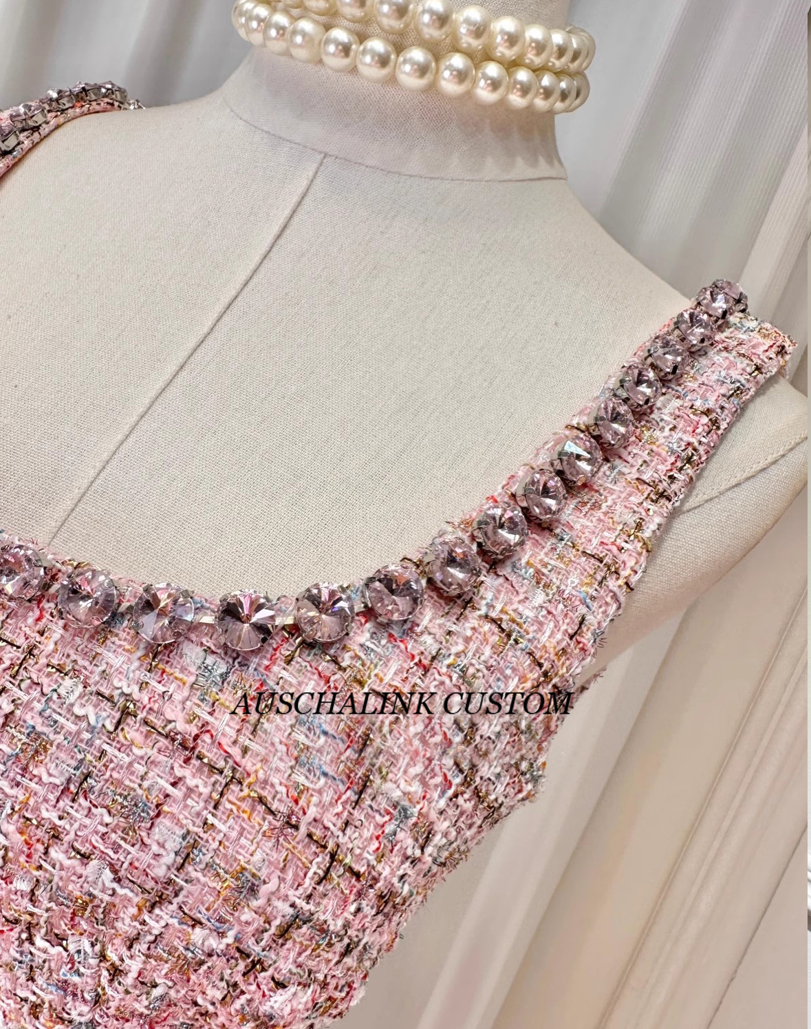 Exportador de vestidos de cena formais ODM con taladro de luxo (3)