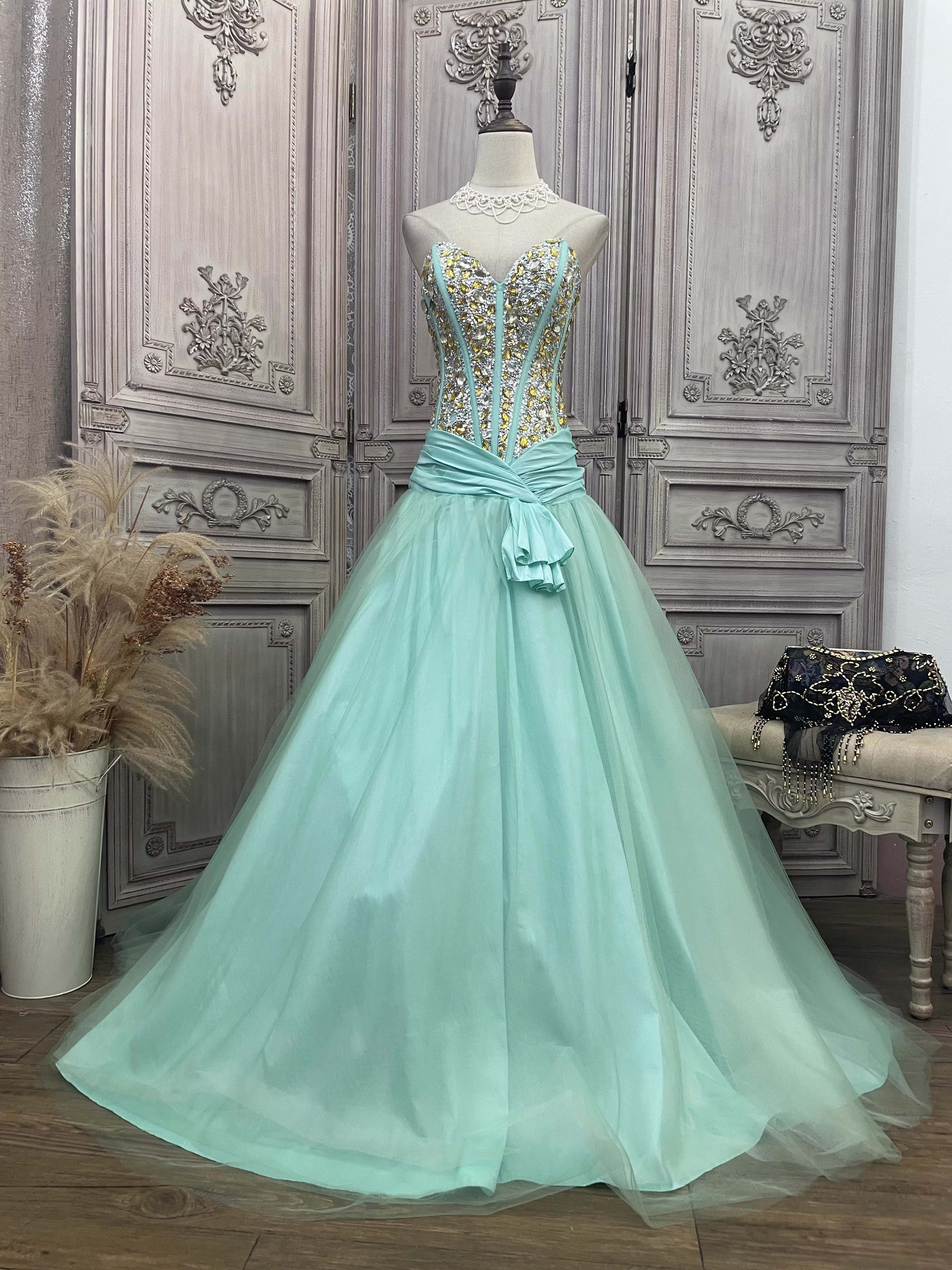 Mesh Beaded Maxi Wholesale Evening Gown Dress Elegant (3)