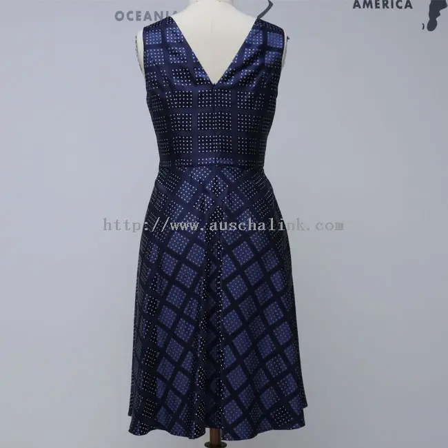 Dot Polka Navy Duba Buga Kyawun Tufafin Bakan (3)