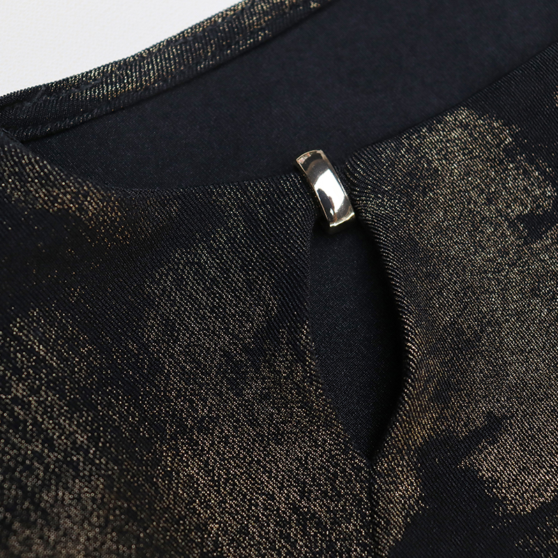 Nov jesenski ženski pulover z okroglim izrezom v spodnjem delu majice s kratkimi rokavi (6)