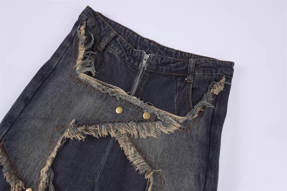 Fornecedores de roupas jeans retas ODM (4)