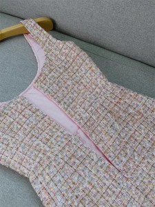 Patchwork Diamonds Split Tweed Suplier Dress (6)