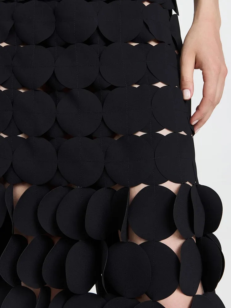 Supplier sa Patchwork Tassel Plus Size Skirt (3)