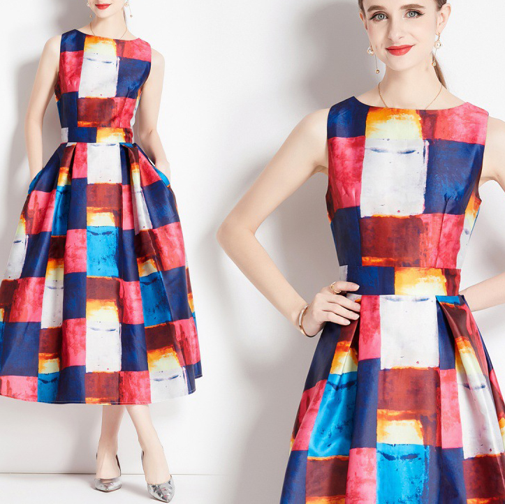 Printed Midi Dresses Manufacturer Woma (4)