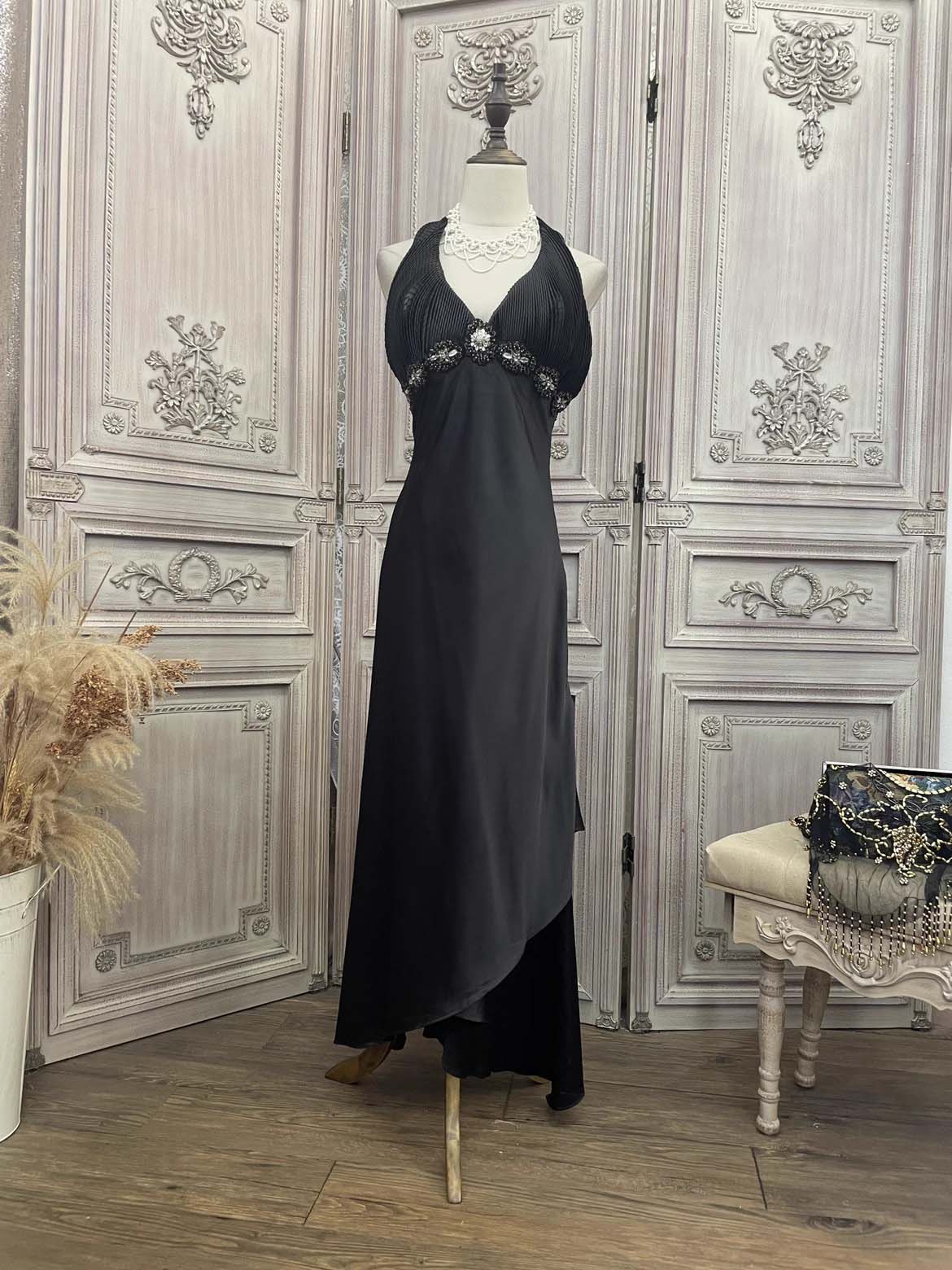 Nova tvornica haljina sa satenskim naborima Midi modnih dizajnera (3)
