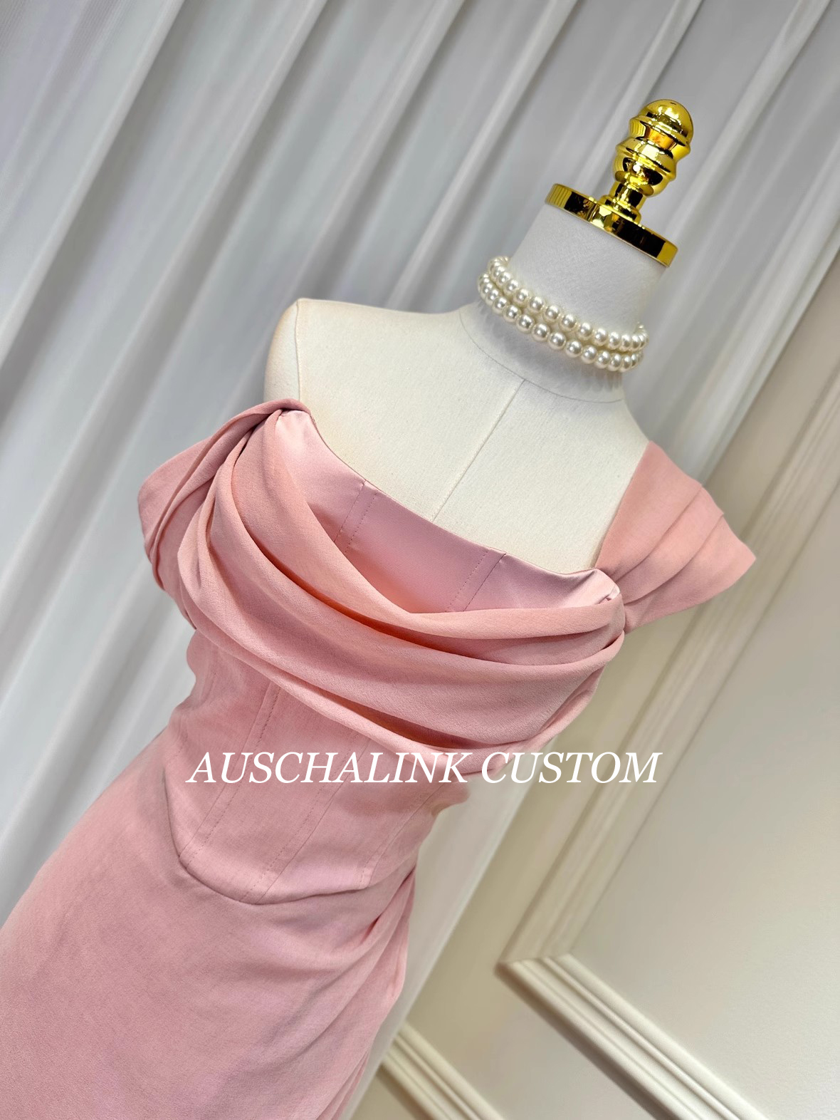 Satin Silk ODM Wrap Evening Dress Supplier (7)