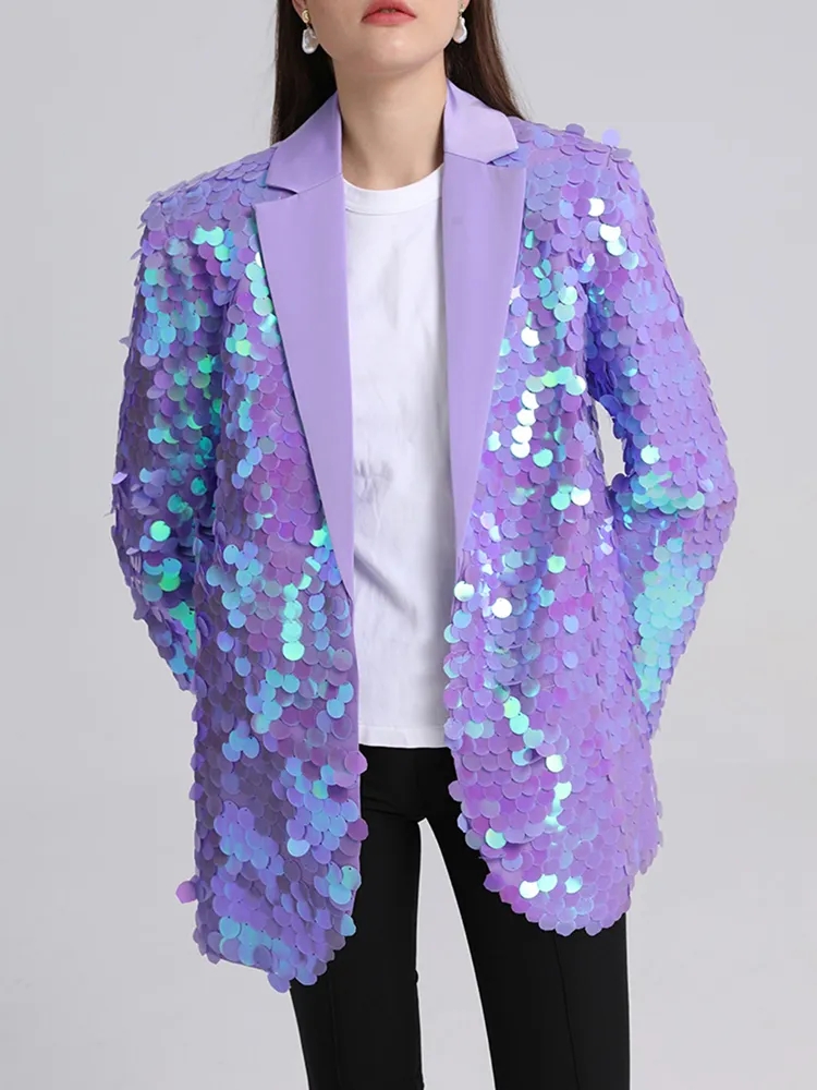 Mga Sequin Wholesale Women Blazer Manufacturer (2)