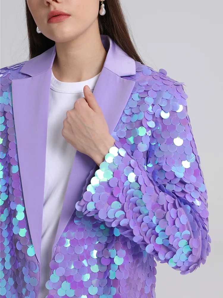 Mga Sequin Wholesale Women Blazer Manufacturer (4)