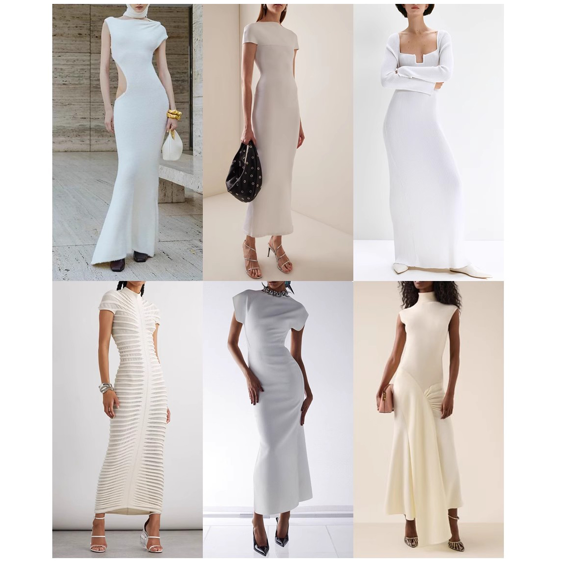 Sheer Slit Knitted Dress Manufacturer (2)