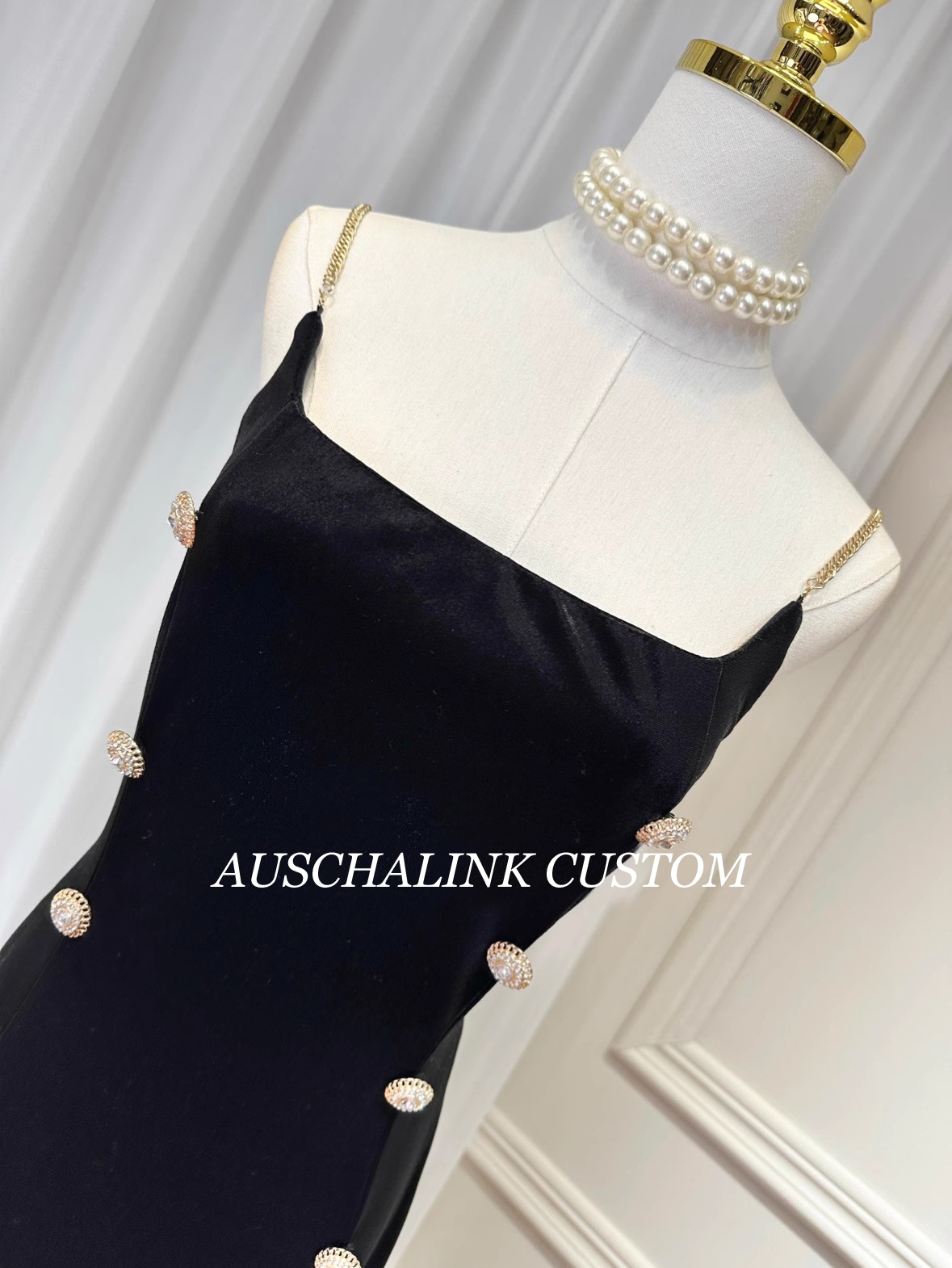 Slit Gold Velvet ODM Formal Wrap Dress Companies (4)