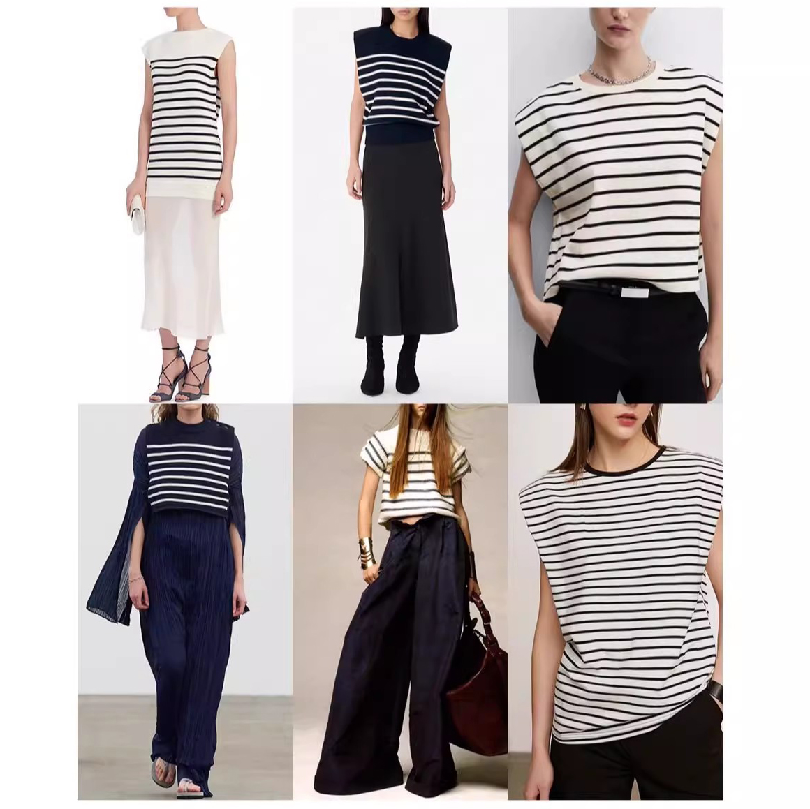 Striped T-shirt Knit Top Manufacturer (2)