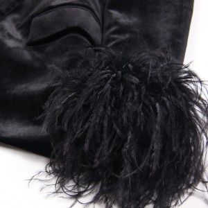 Velvet Feather Plus Size Dress Produsent (2)