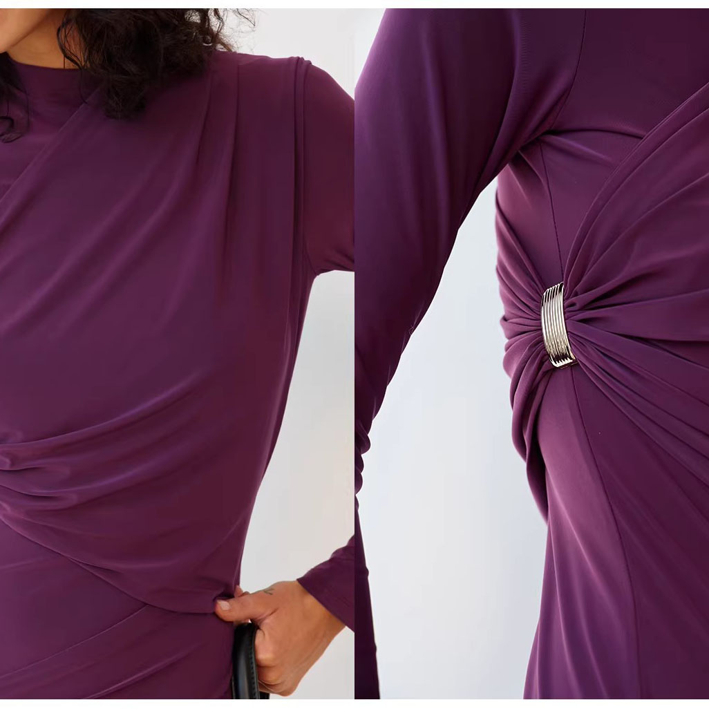 Versatile Pleated Elegant Maxi Dress (6)