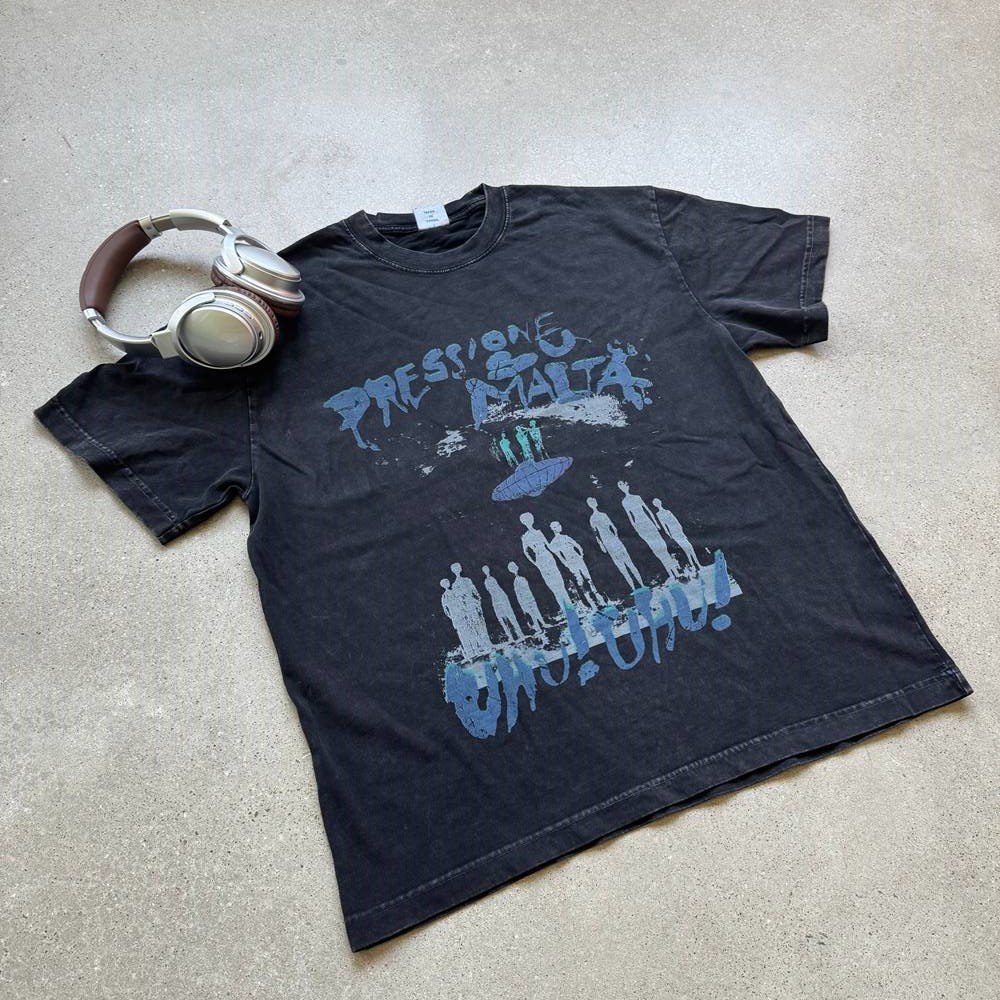 Washed Digital Print Oversized T-Shirt (3)