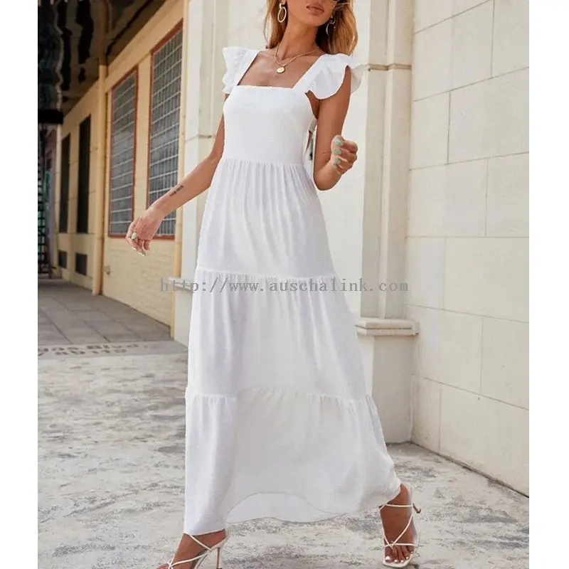 Vestido Maxi Cami Algodão Plus Size Branco (1)