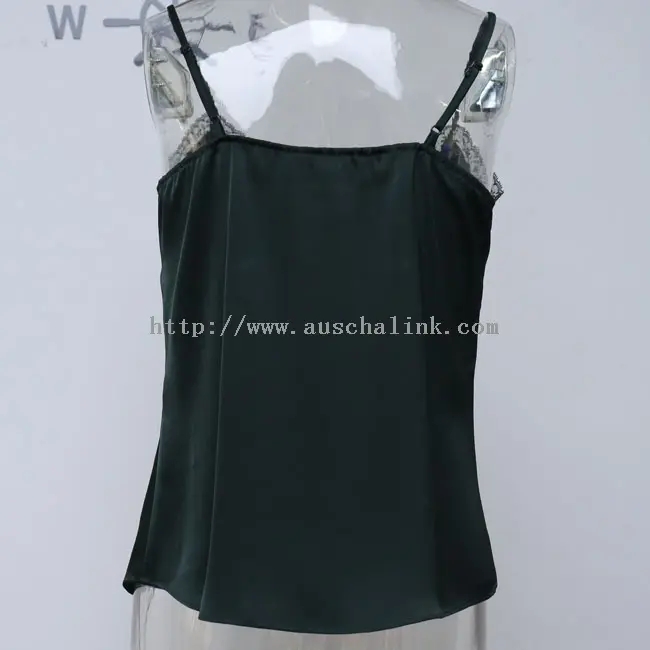 Top camisole din dantela alb din satin (2)