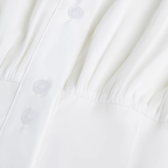 سفید قمیض کی بے قاعدگی خواتین کے لباس ڈیزائنرز (7)