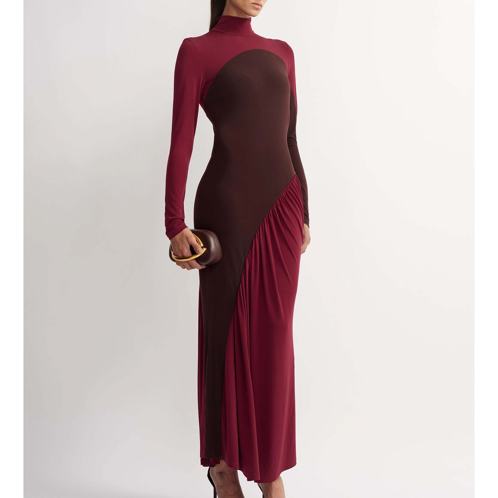 Women's Patchwork Dress Design Long Skirt (4)