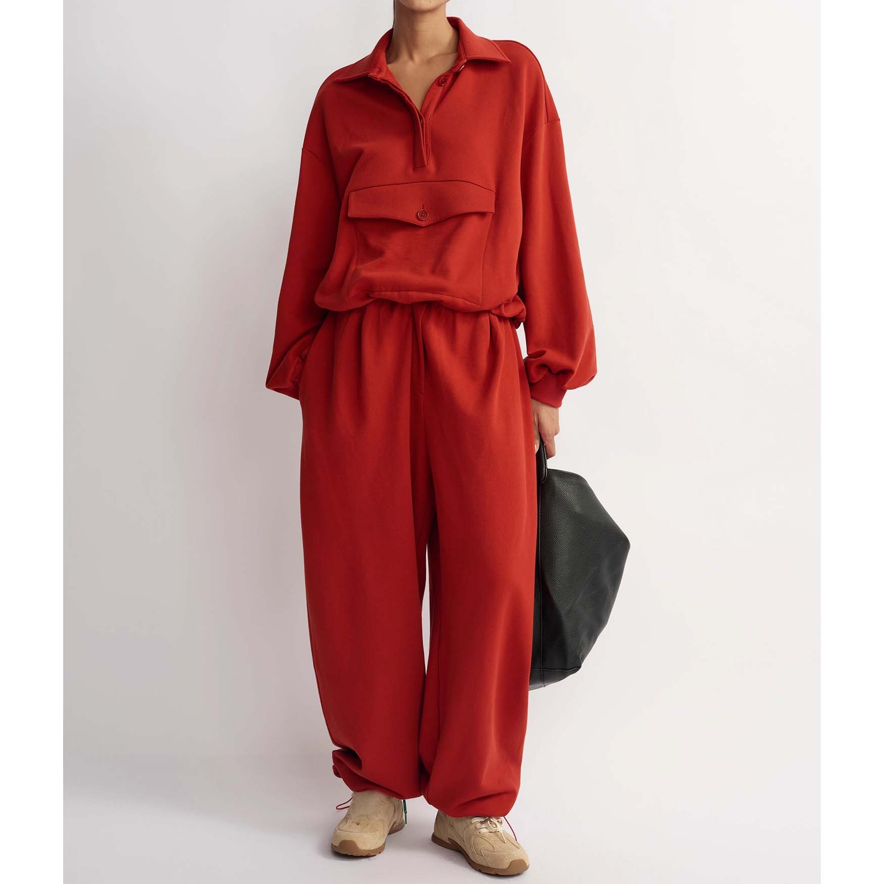 Women's Relaxed-Fit High-Waisted Elastic Waist Wide-Leg Pants (1)