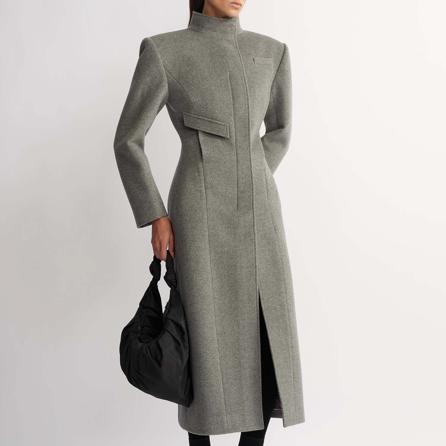 Women's Wool Coat - Premium Woolen Overcoat (4)