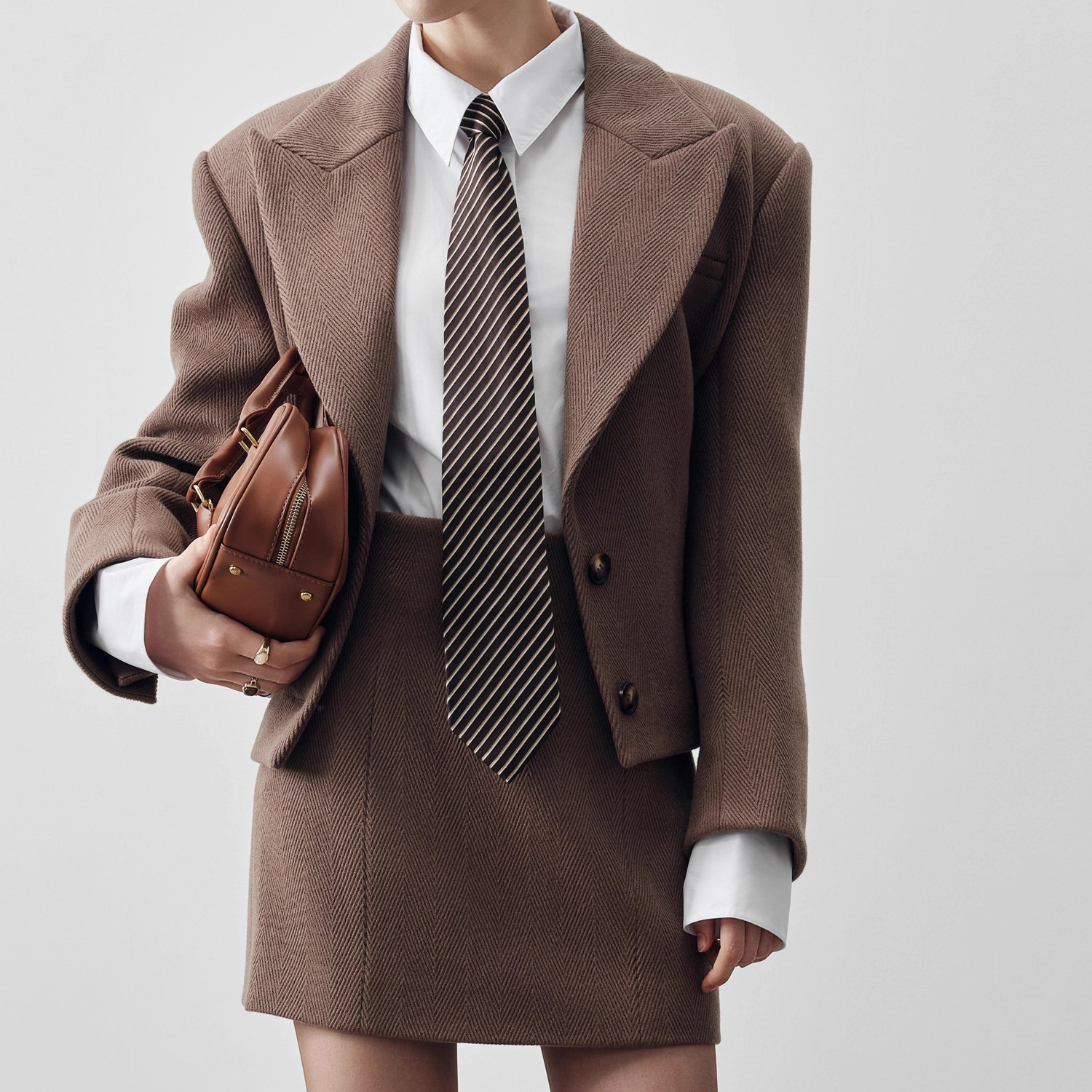 Wool A-line Mini Skirt (2)