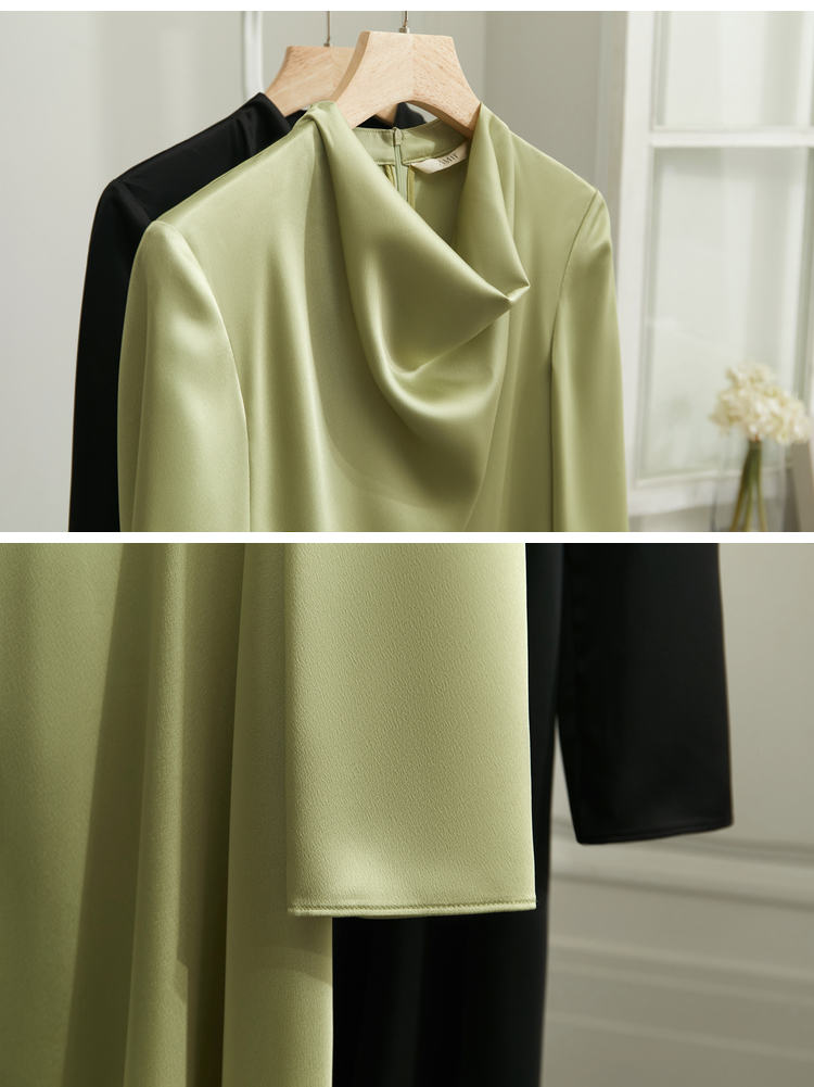 Akanjo fararano Satin Swing Collar